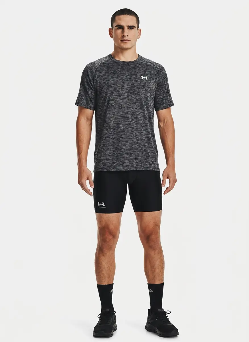 Under Armour Men's Textured Performance Logo T-Shirt 4