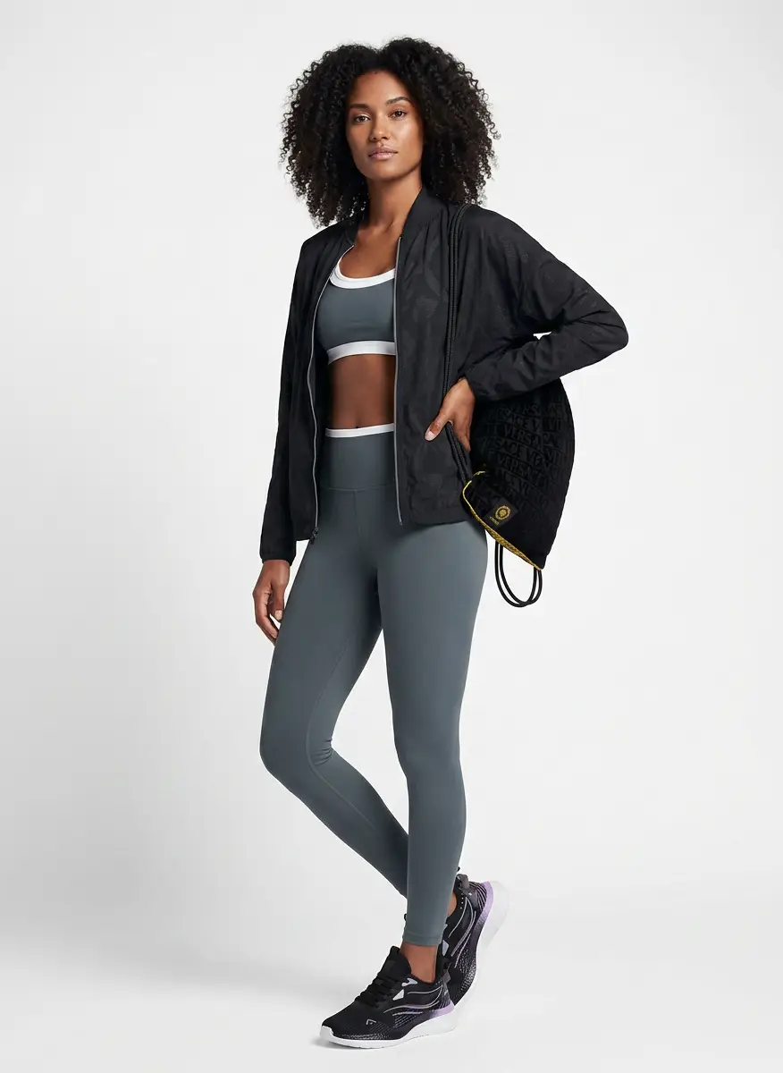 Versace Black 'I Heart Baroque' Gym Carrier 4