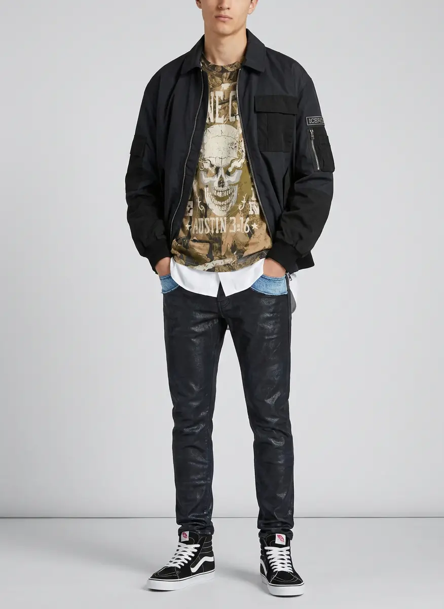 Edgy Monochrome Casual