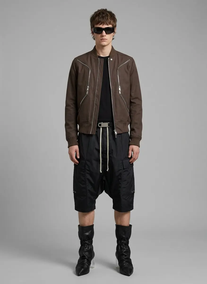 Contemporary Grunge Bomber