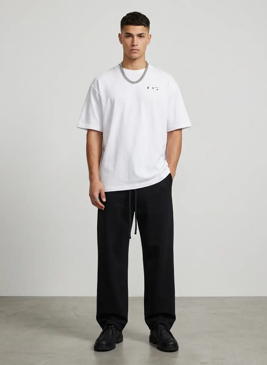 Fear of god Black Double Weave Wool Wide Leg Drawstring Trousers 6