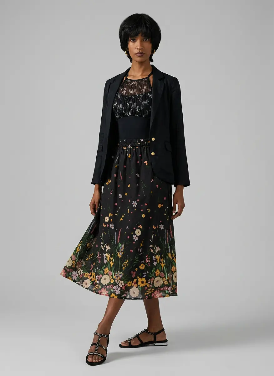 Floral After-Party Elegance