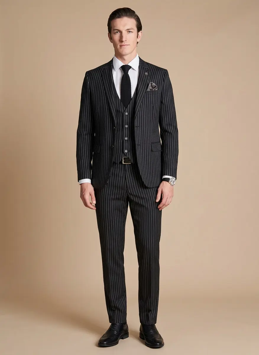 Executive Charcoal Pinstripe