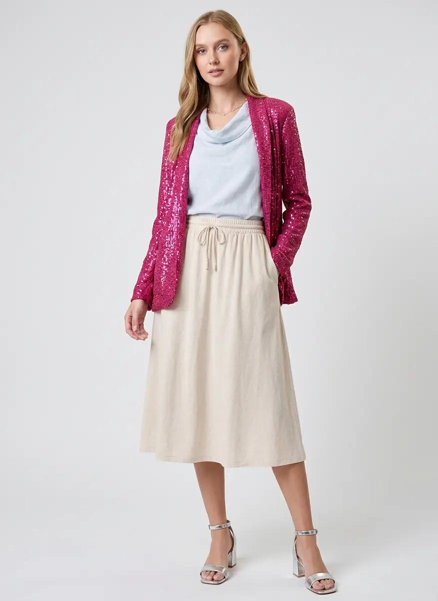 Luxe Textures Evening Set