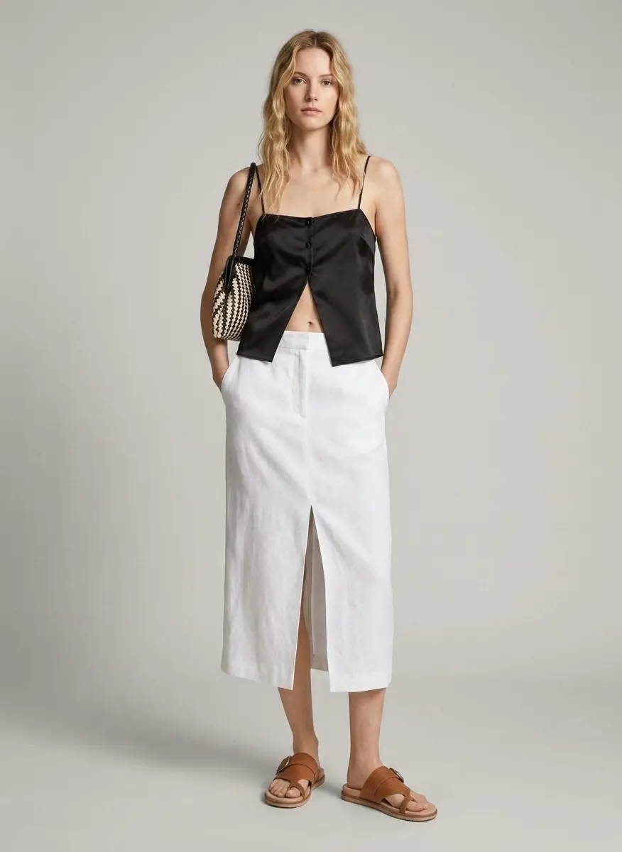Monochrome Linen Elegance