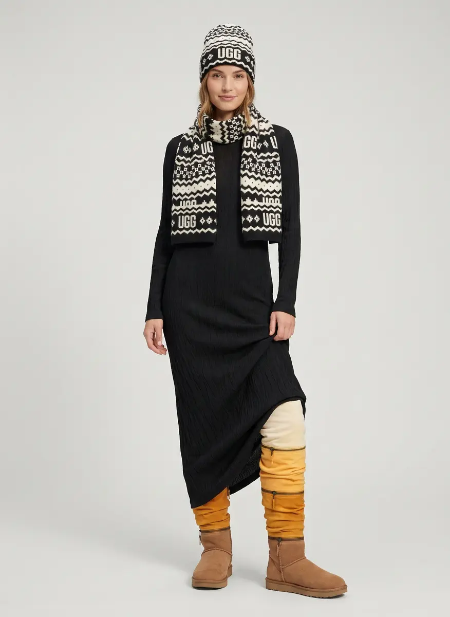 Monochrome Knit Elegance