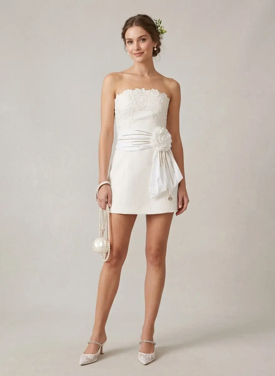 Whimsical Pearl & Lace Elegance