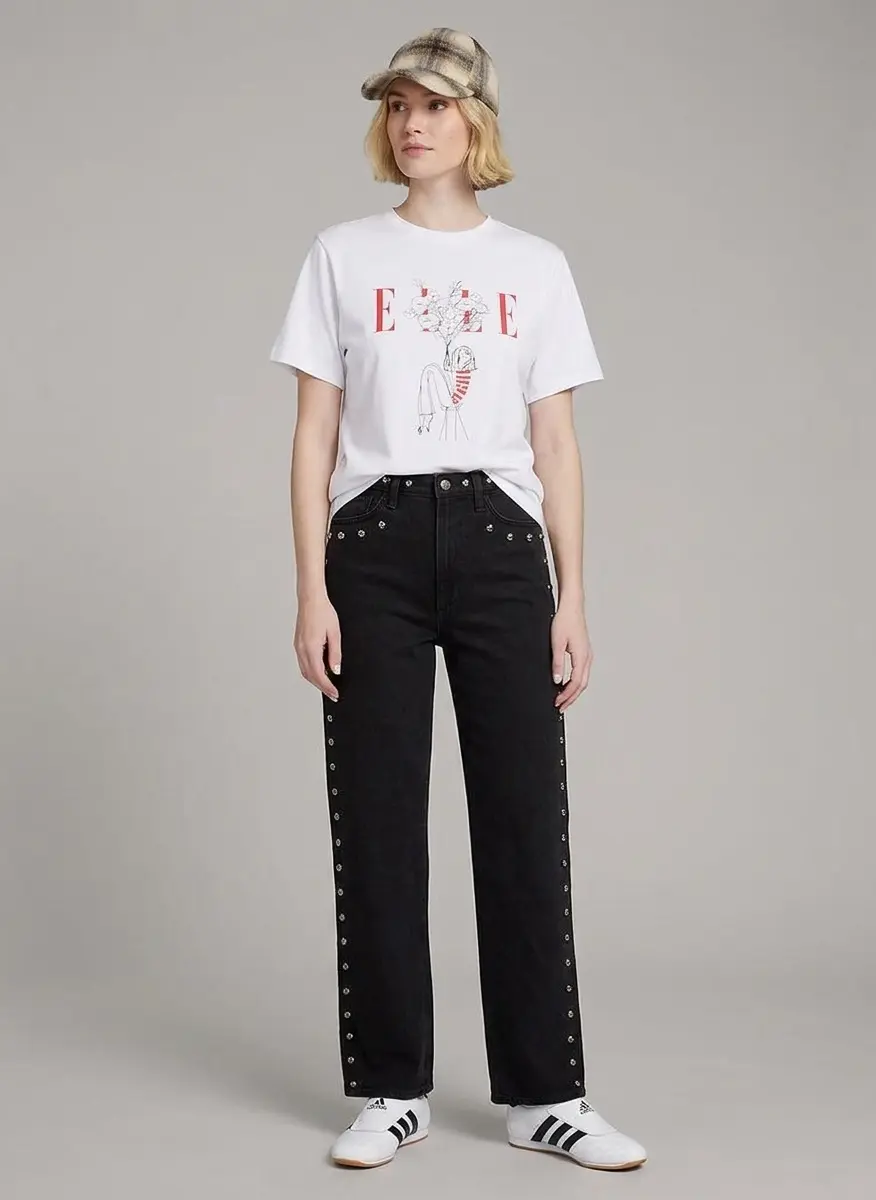 Urban Edge Studded Denim