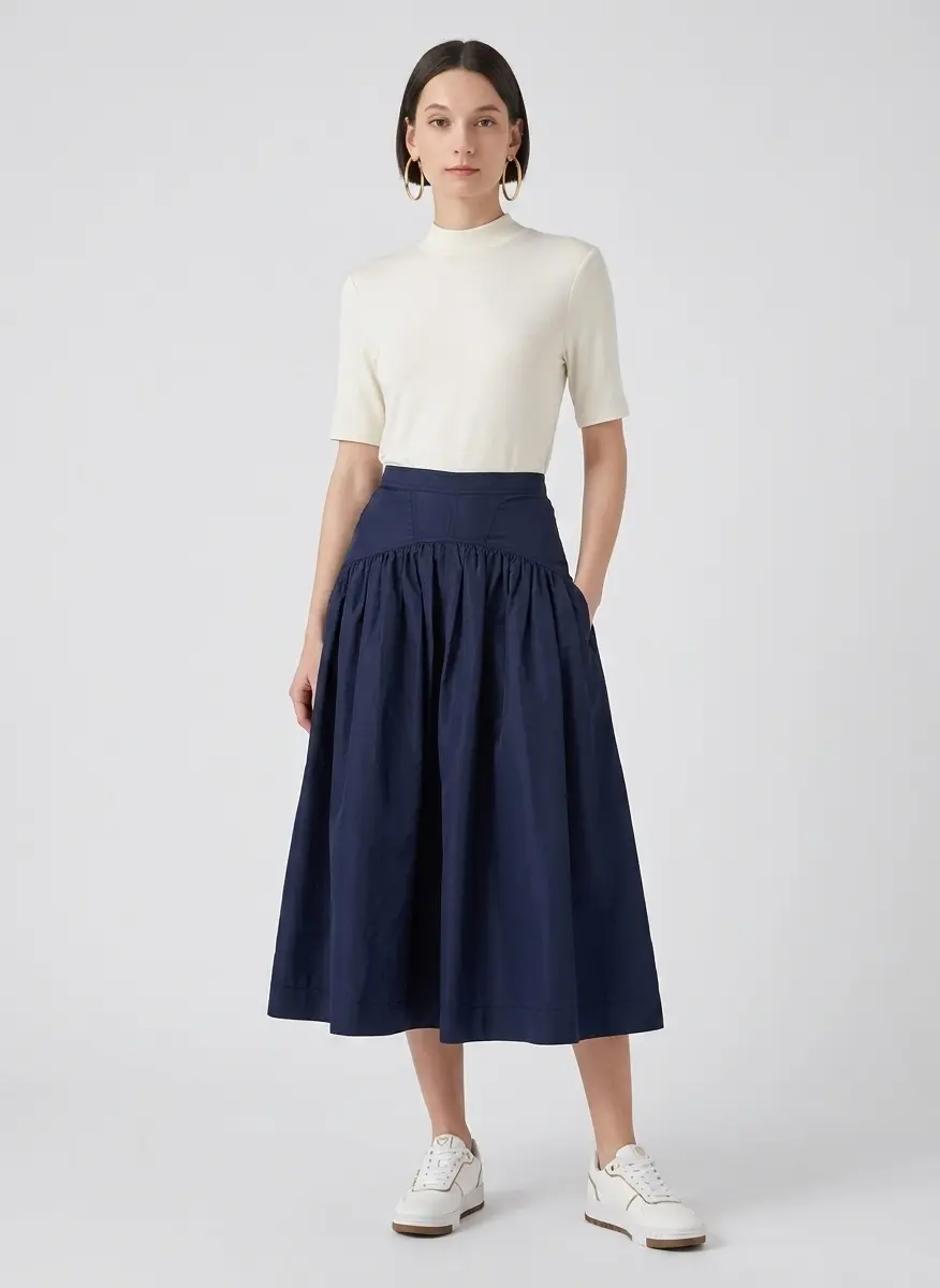 Casual Taffeta Elegance