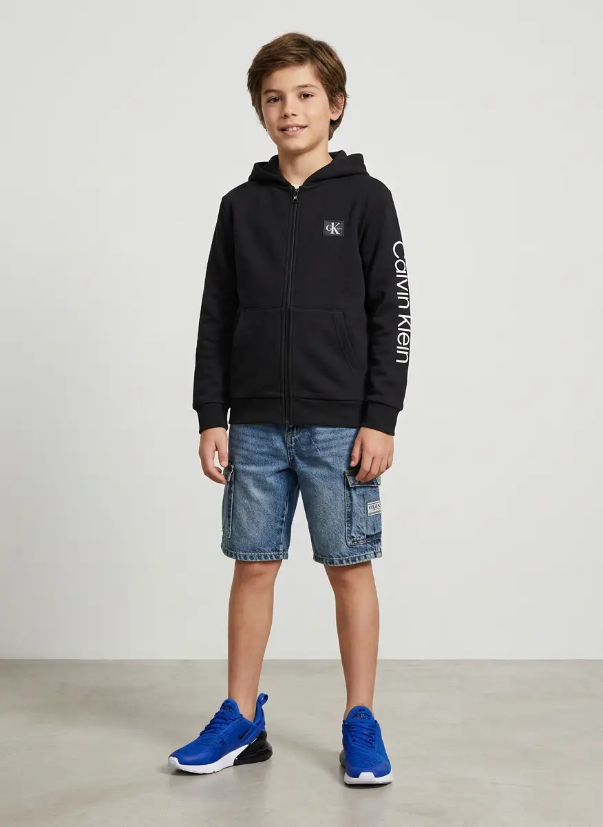 Calvin Klein Calvin Klein Boys' Long Sleeve Full Zip Fleece Hoodie 6