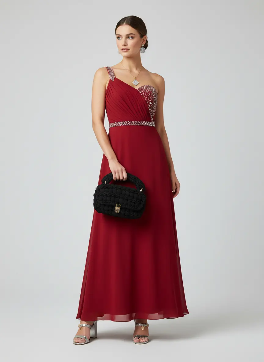 Modern Crimson Contrast