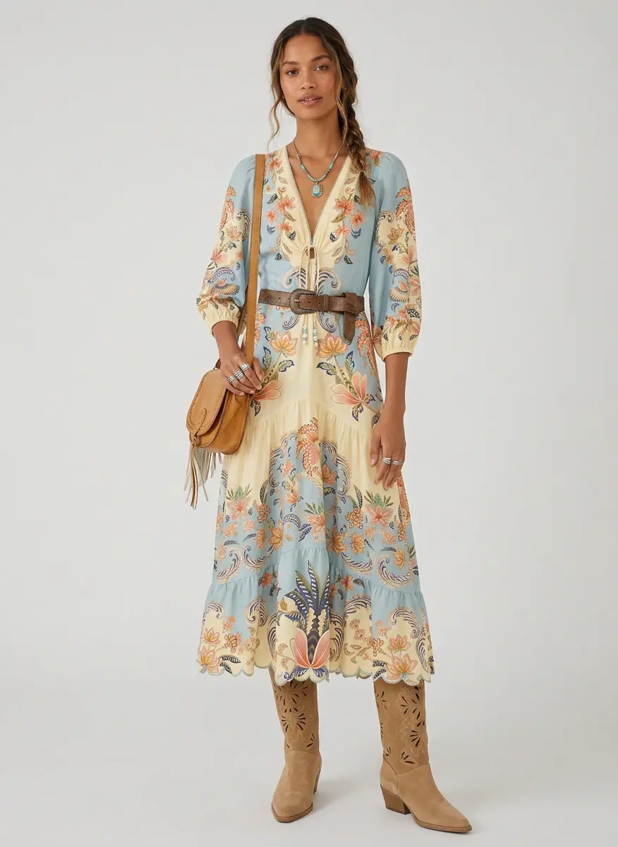 Boho Floral Harmony