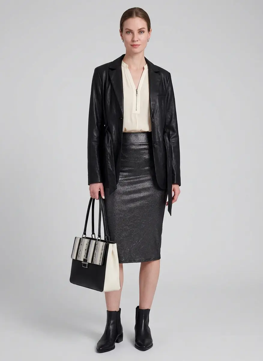 Contemporary Silk & Leather