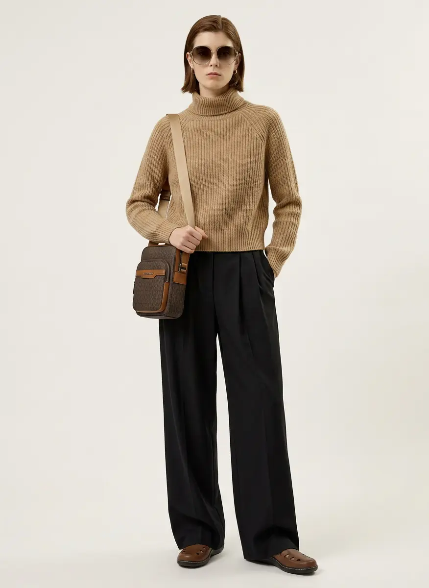 JLUXLABEL Women's Polished Pleat Trouser 8