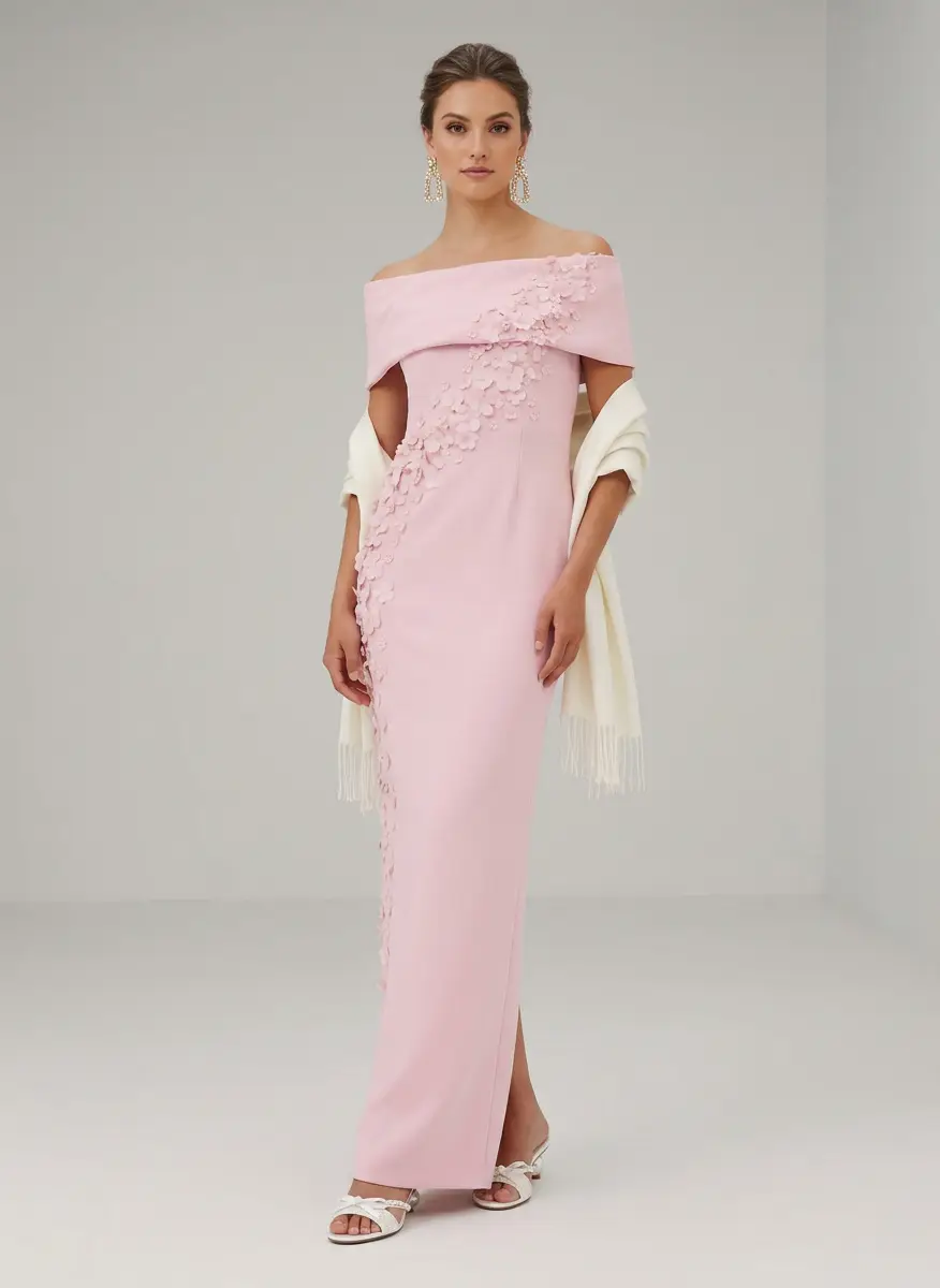 Sofia Cashmere Fringed Cashmere Evening Wrap 5