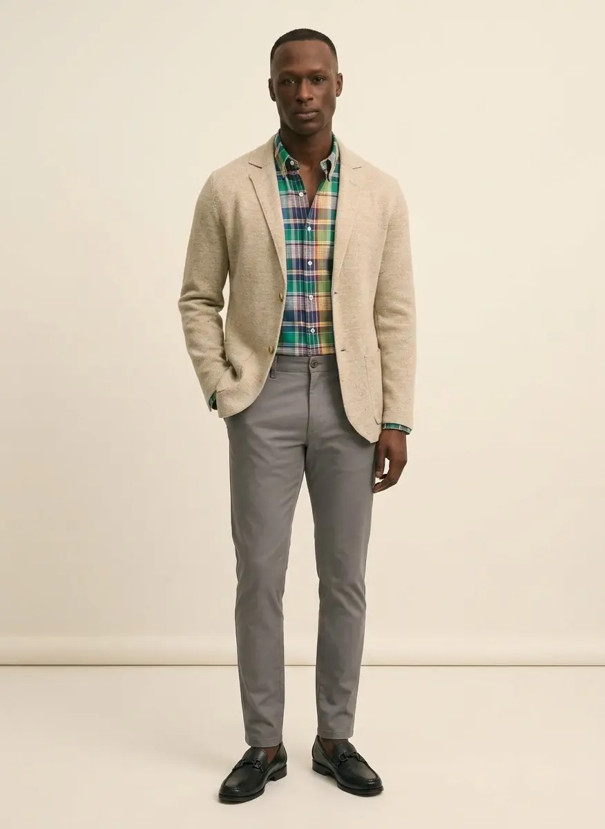 Smart-Casual Layered Neutral